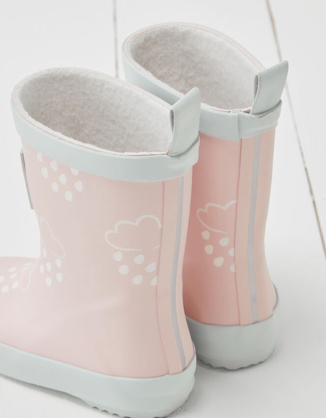 Grass and Air Colour-Revealing Wellies, Pink (PALE PINK), large