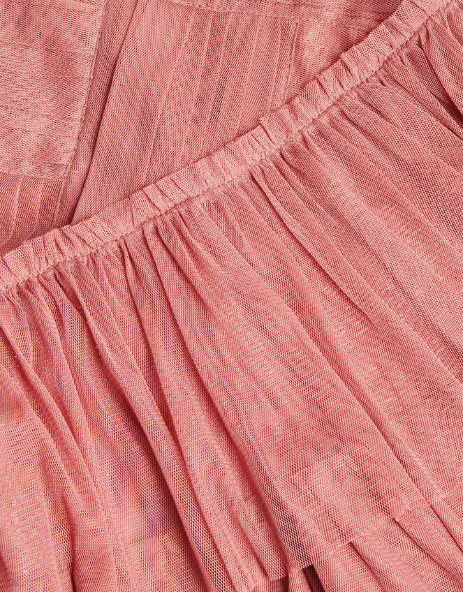 Weave Mesh Party Dress, Pink (PINK), large