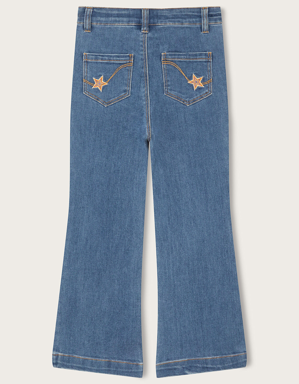Jeans with hot sale embroidered stars
