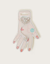 Butterfly Pearl Ring & Hand Chain, , large