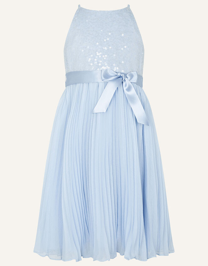 Truth Sequin Dress in Recycled Polyester, Blue (PALE BLUE), large