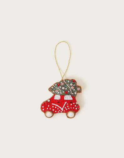 Beaded Car Christmas Hanging Decoration, , large