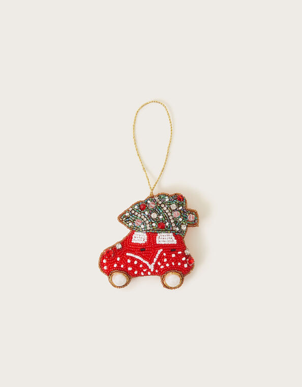 Beaded Car Christmas Hanging Decoration, , large