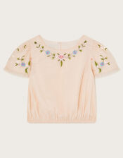 Tula Embellished Tulle Top, Pink (PINK), large