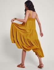 Marlee Tiered Dress, Yellow (MUSTARD), large