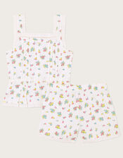 Eliza Ditsy Floral Pyjama Set, Ivory (IVORY), large