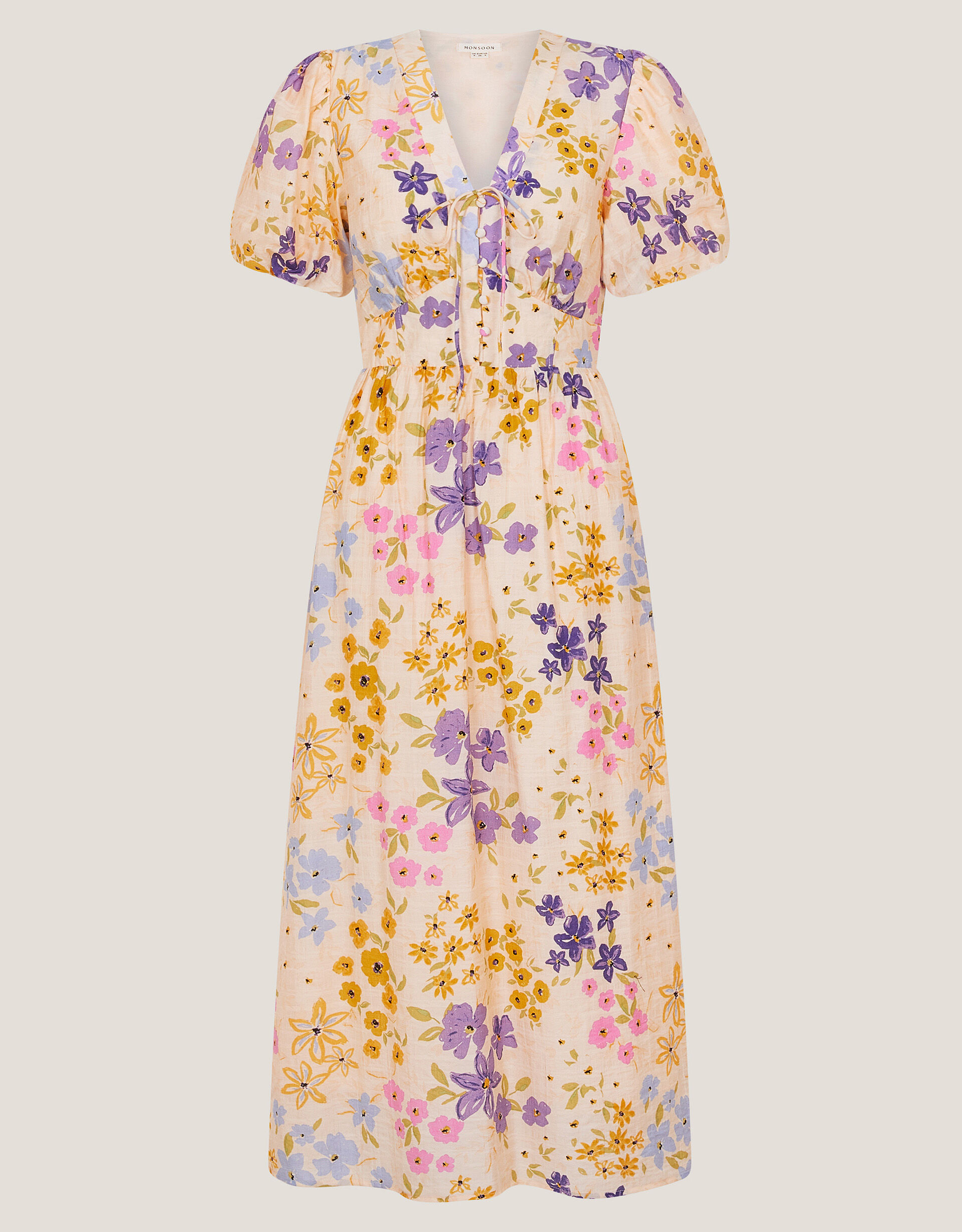Madeline Midi Dress - Sunset Coral