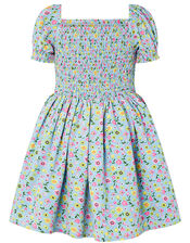 Hester Ditsy Floral Dress, Blue (BLUE), large