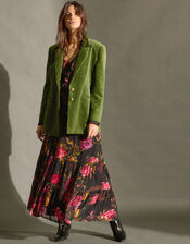 East Velaris Velvet Blazer, Green (GREEN), large