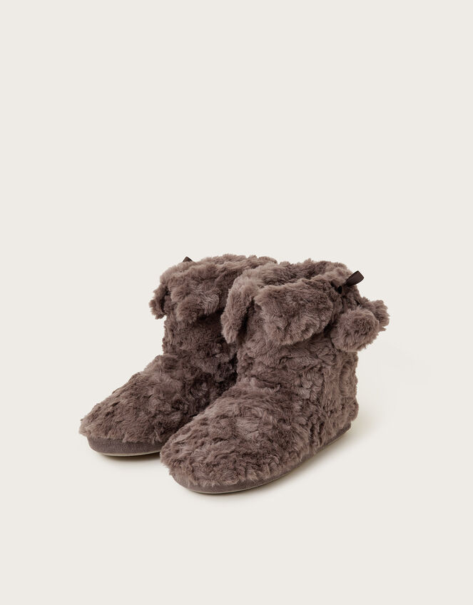 Bree Faux Fur Slipper Boots, Mink (MINK), large