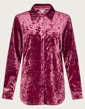 Vida Velvet Shirt, Pink (PINK), large