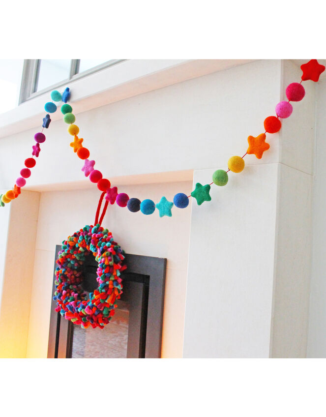 Fiona Walker Rainbow Star Garland, , large