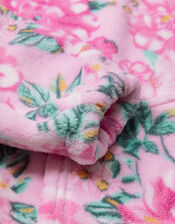 Super-Soft Floral Oversized Nightwear Hoodie, Pink (PINK), large