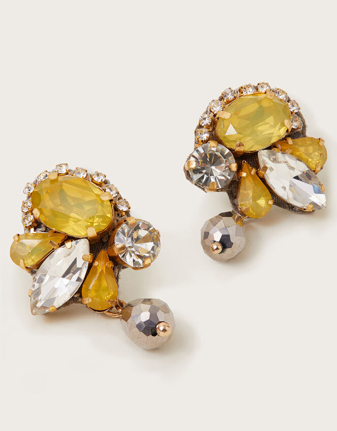 Statement Gem Earrings, , large