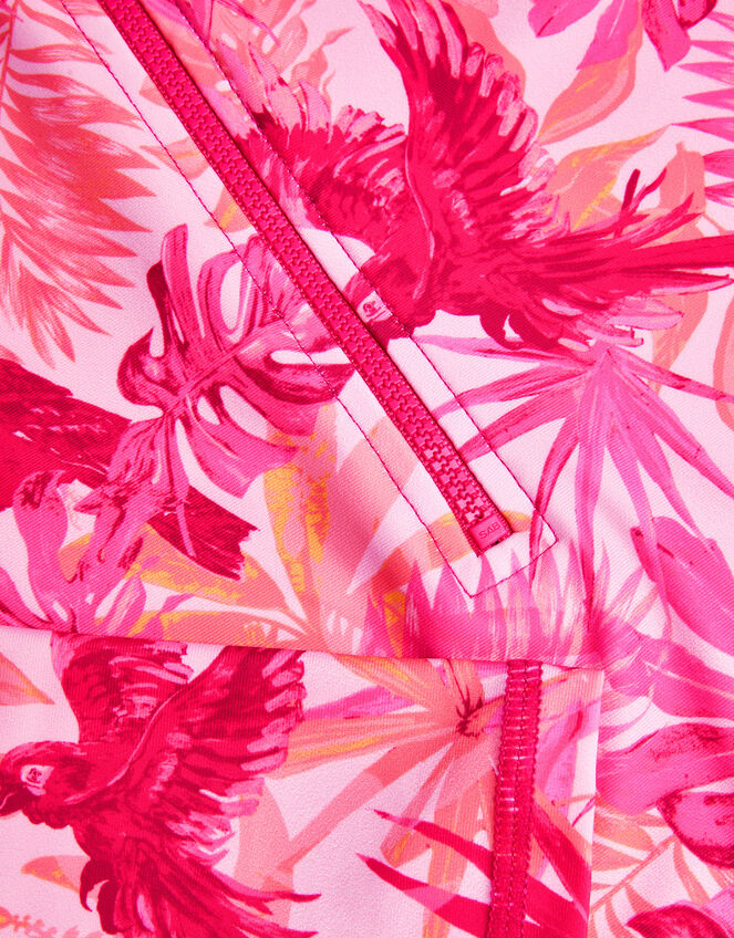 Birds Of Paradise UPF50 Long Sleeve Swimsuit, Pink (PINK), large