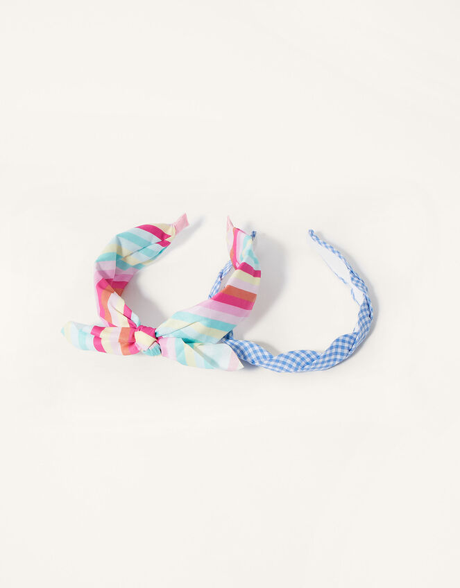 Gingham and Stripe Headband Twinset, , large