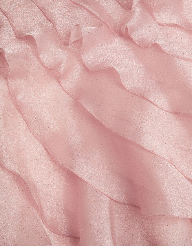 Glitter Ruffle Party Dress, Pink (PINK), large