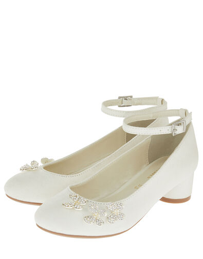 Maria Pearl Butterfly Shimmer Heels, Ivory (IVORY), large