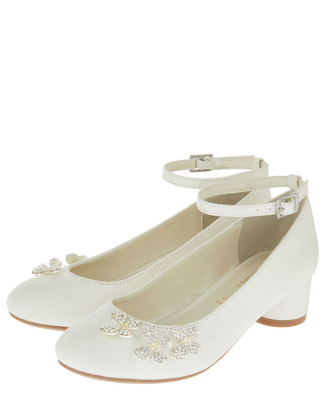Maria Pearl Butterfly Shimmer Heels, Ivory (IVORY), large