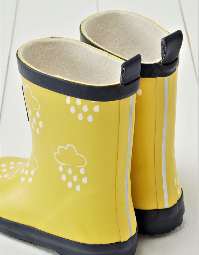 Grass and Air Colour-Revealing Wellies, Yellow (YELLOW), large