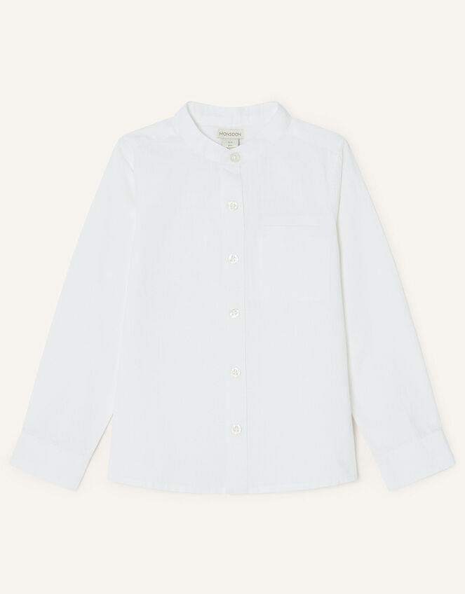 Nehru Shirt, White (WHITE), large