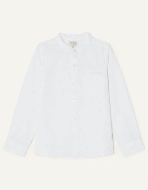 Nehru Shirt, White (WHITE), large