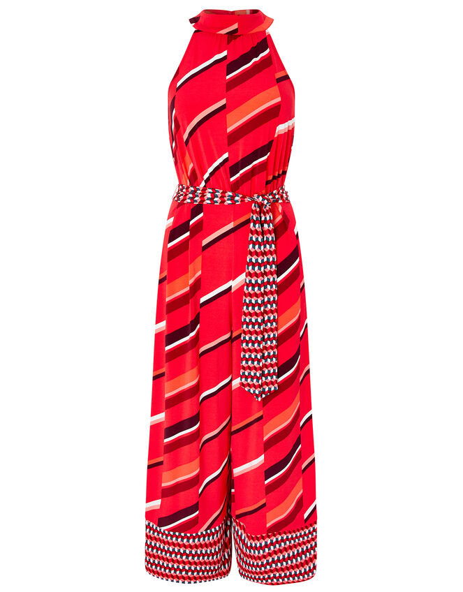 Gina Jersey Print Jumpsuit, Red (RED), large