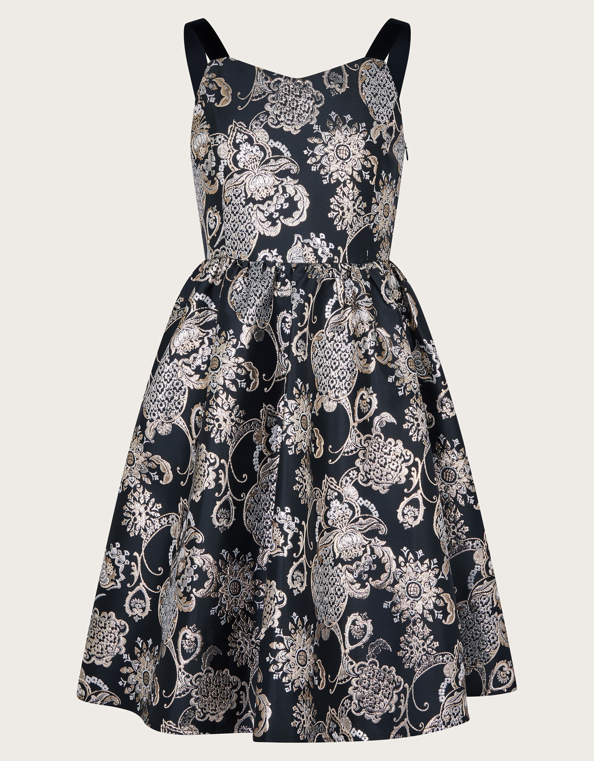 Stormie Jacquard Prom Dress Black