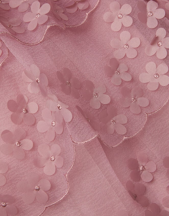 Baby Appliqu&eacute; Scallop Party Dress, Pink (DUSKY PINK), large