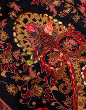 Jade Large Paisley Scarf, , large