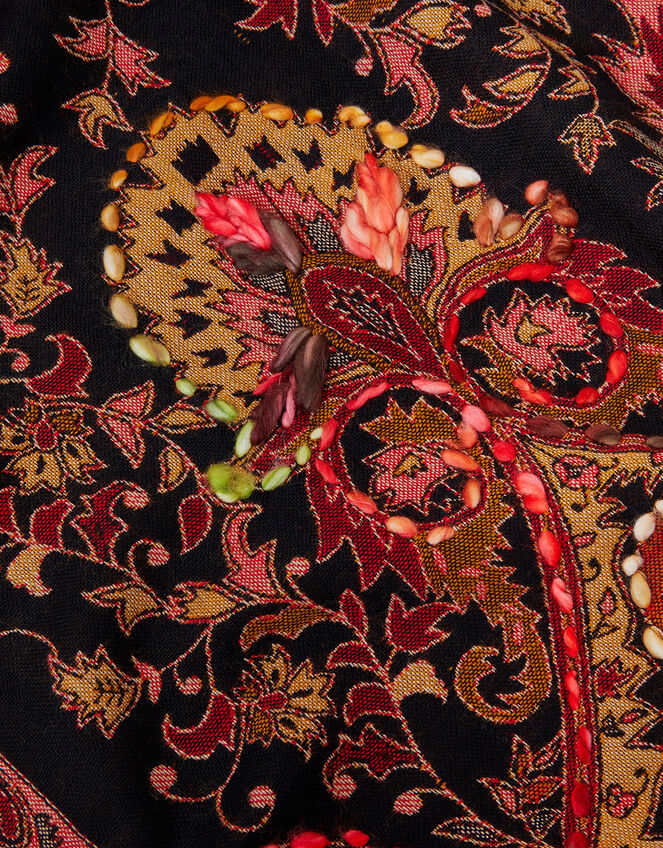 Jade Large Paisley Scarf, , large