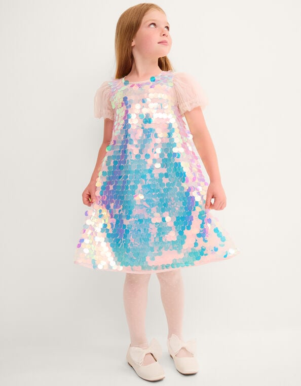 Mermaid Sequin Party Dress, Multi (MULTI), large