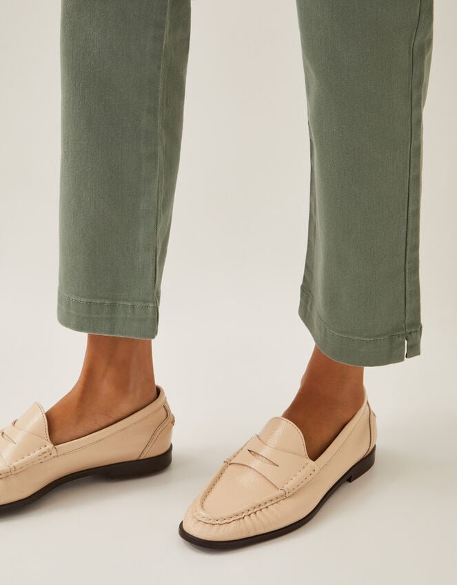 Safaia 7/8 Denim Jeans, Green (KHAKI), large