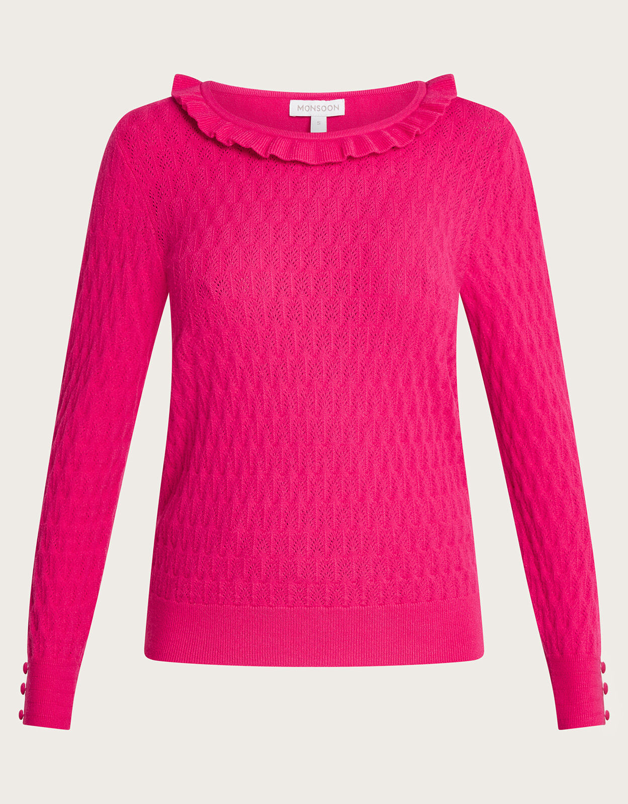 Ruffle neck jumper new arrivals