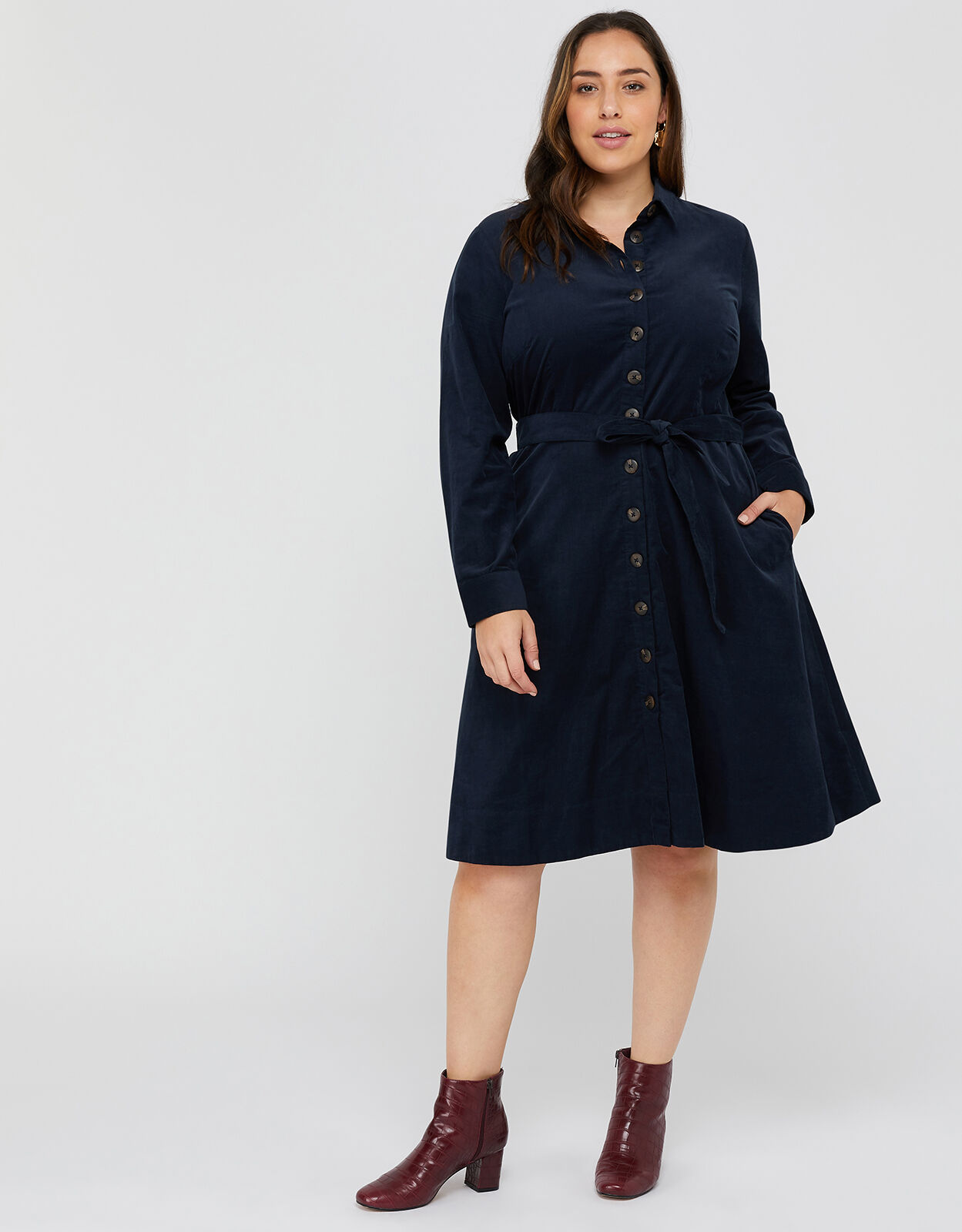 cord midi dress