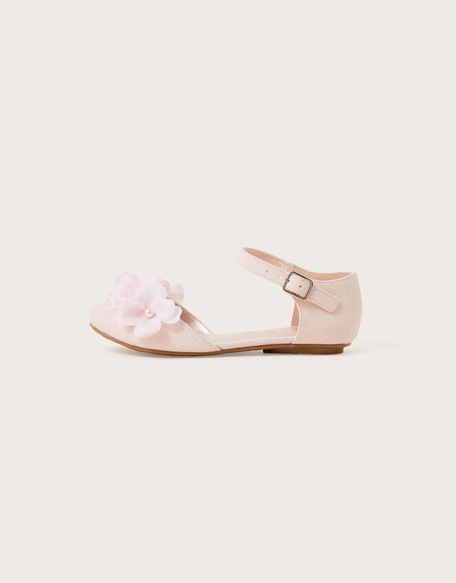 Flower Two-Part Ballerina Flats Pink | Girls' Flat Shoes | Monsoon UK.