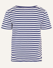 Croc Stripe T-Shirt , Blue (NAVY), large