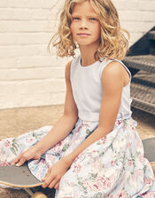 Unicorn Hanky Hem Dress, Blue (BLUE), large