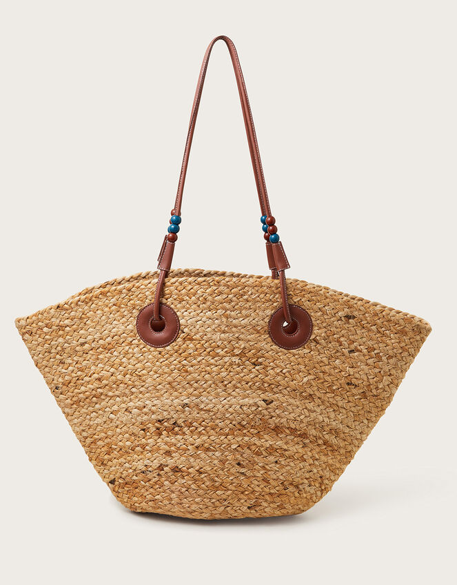 Caroline Raffia Tote Bag, , large