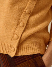 Bray Asymmetrical Button Jumper, Yellow (OCHRE), large