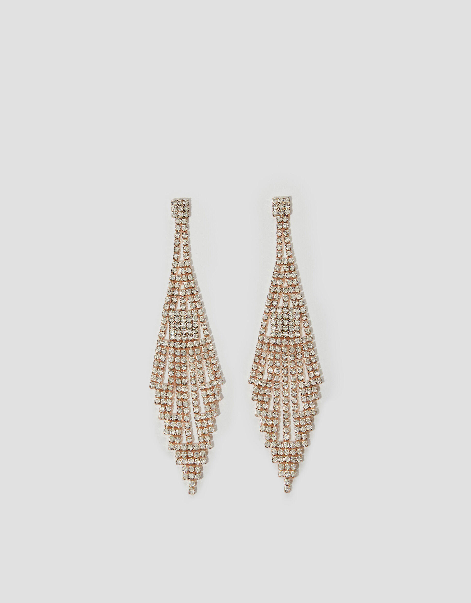Diamond fringe earrings deals