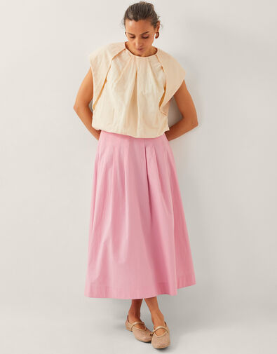 Alexa A-Line Maxi Skirt, Pink (PINK), large