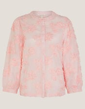 Blair Floral Appliqué Blouse, Pink (BLUSH), large