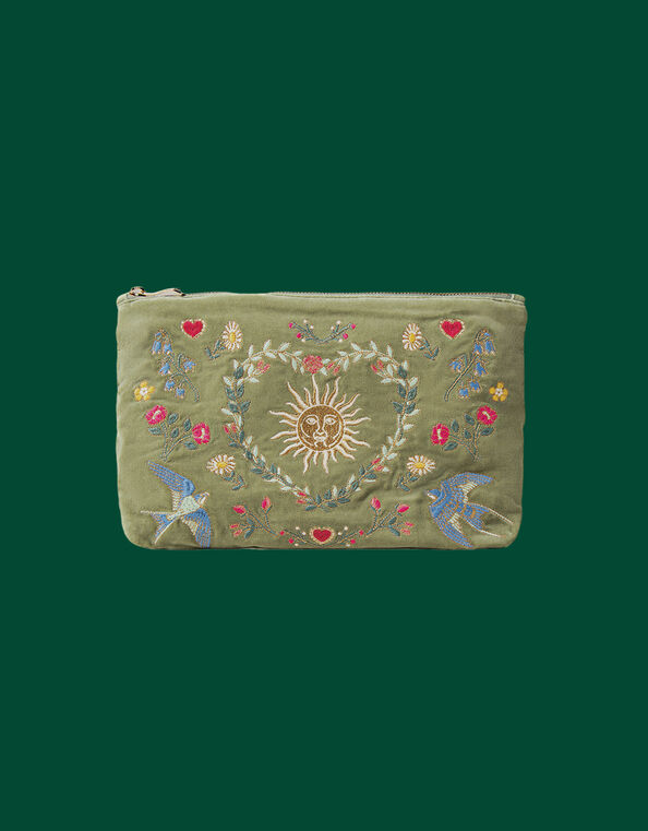 Elizabeth Scarlett Earth Goddess Velvet Pouch, , large