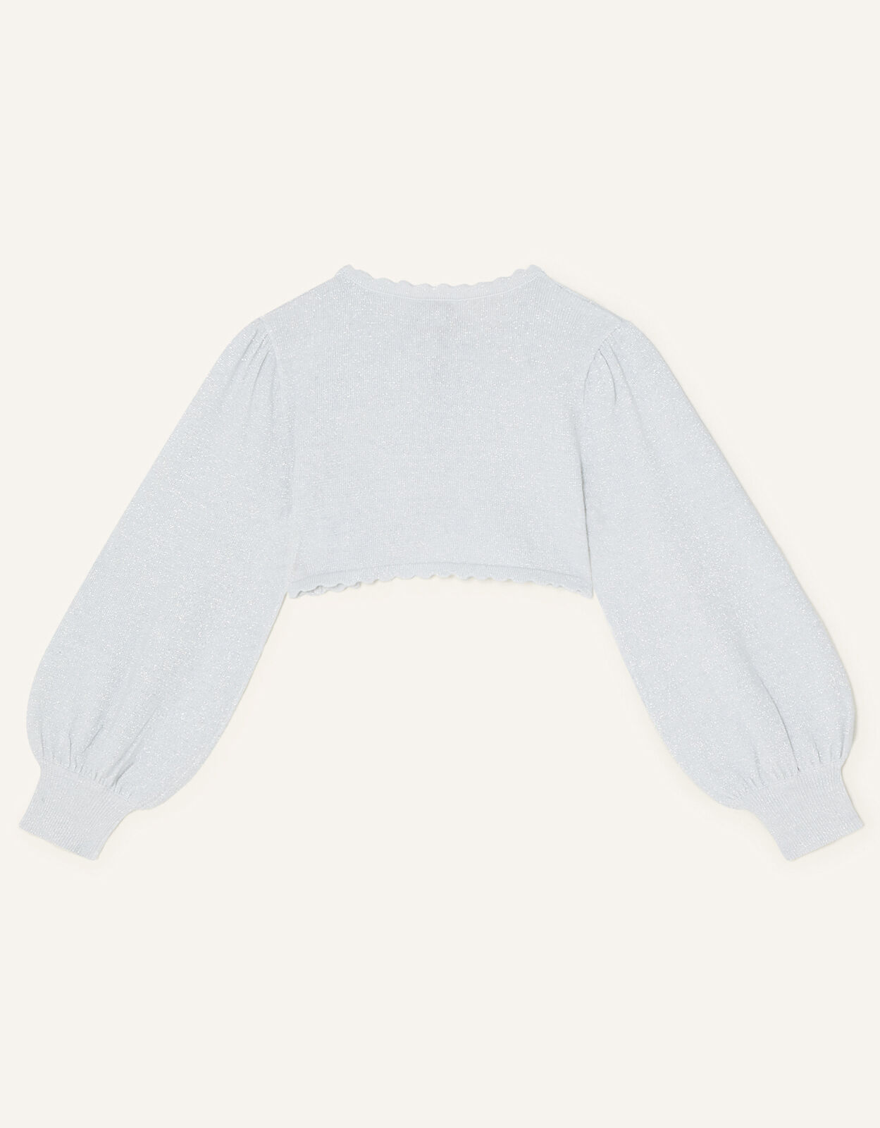 Statement Sleeve Cardigan Silver 