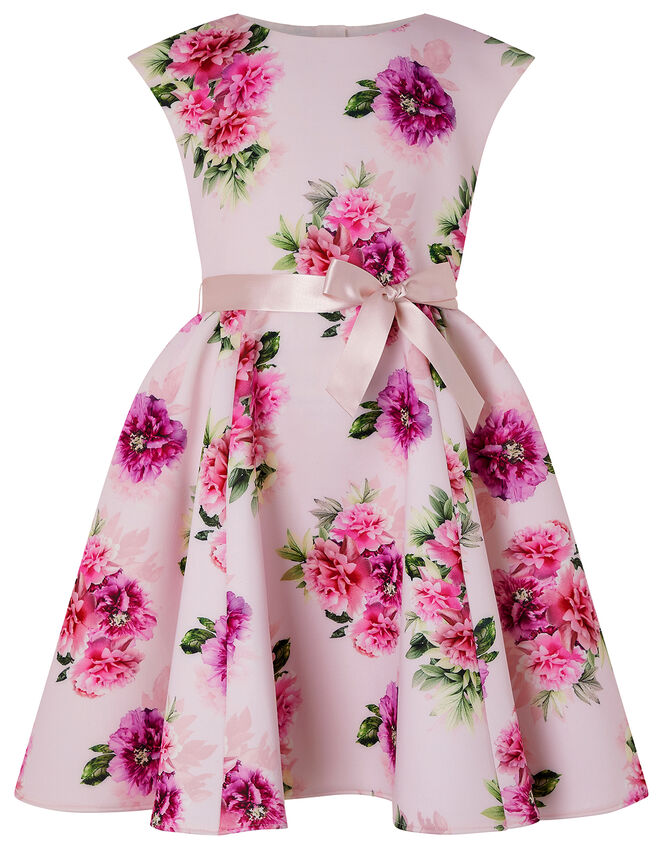 Deena Floral Scuba Dress, , large
