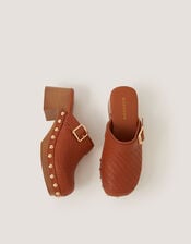 Celia Clog Sandals, Tan (TAN), large