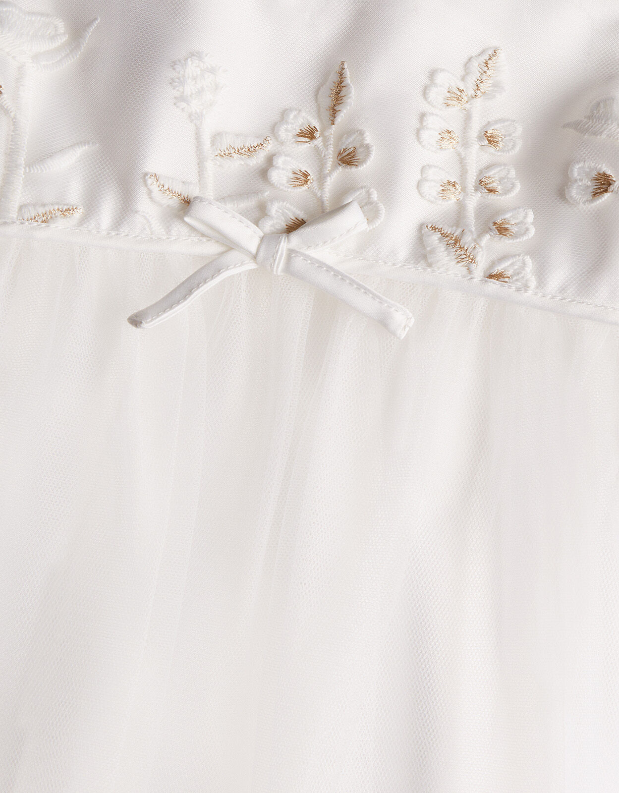 Baby Lilly Embroidered Meadow Maxi Dress Ivory