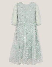 Gracie Embellished Long Sleeve Dress , Green (GREEN), large
