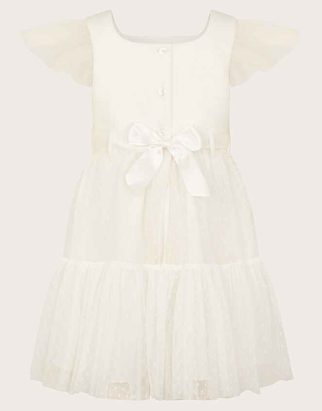 Baby Catrina Scuba Dress, Ivory (IVORY), large
